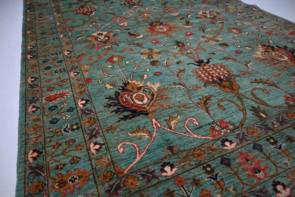 Turquoise Garden  5’7” × 7’8”