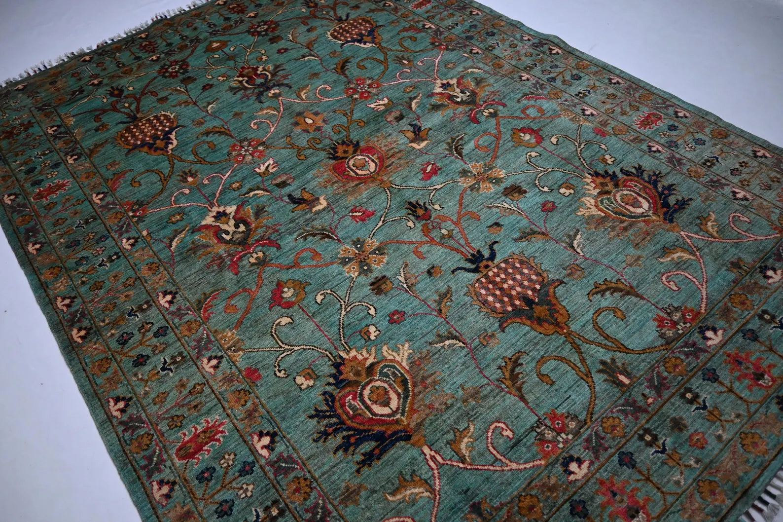 Turquoise Garden  5’7” × 7’8”