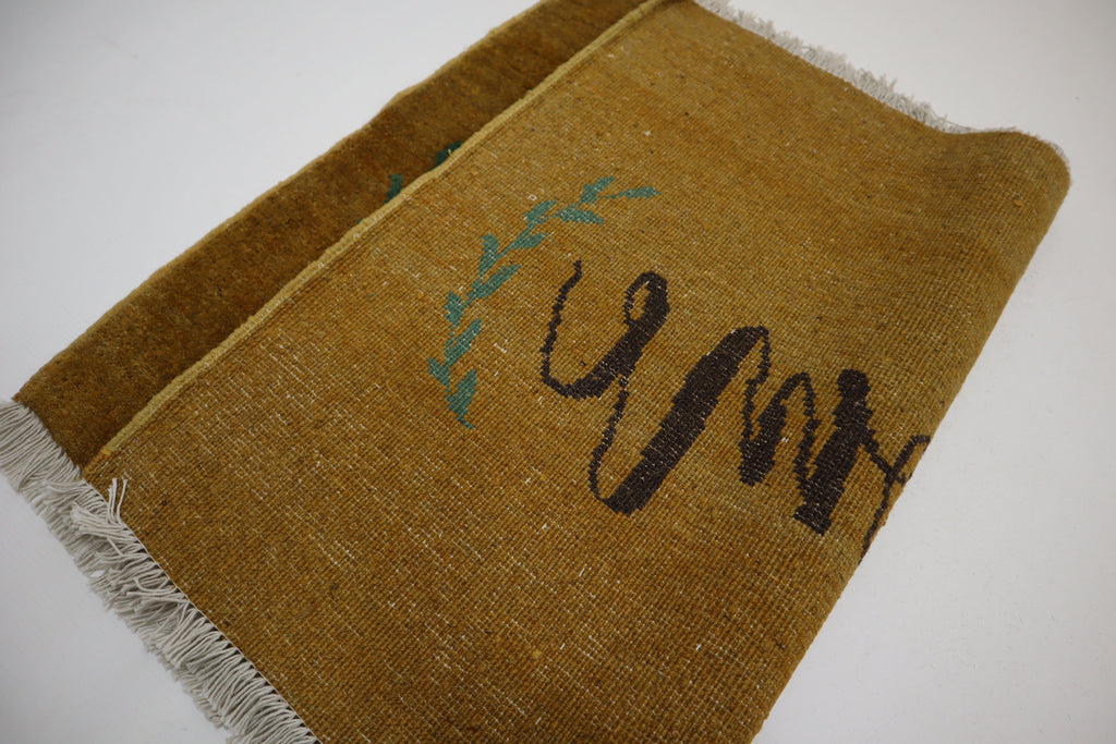 Handmade Afghan Wool Welcome Doormat Rug - 2x3 Feet Entryway Accent Mat