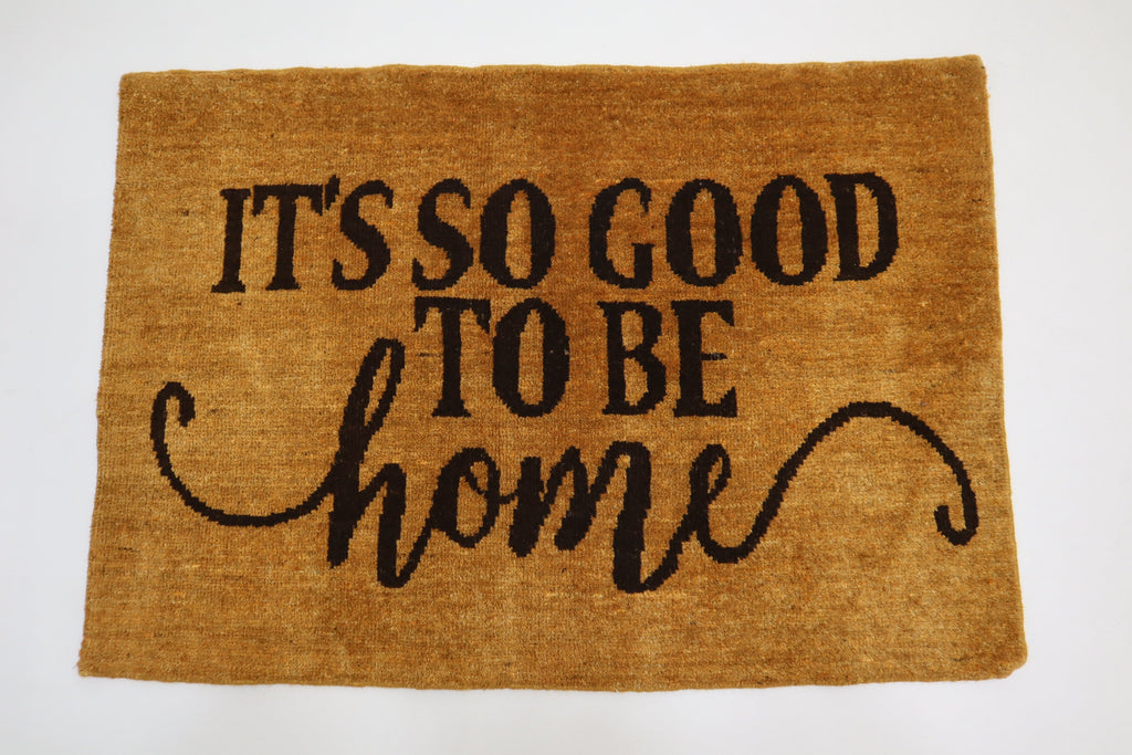 Handmade Afghan Wool Doormat Rug, 2x3 Feet, Natural Dyes, Artisan Crafted