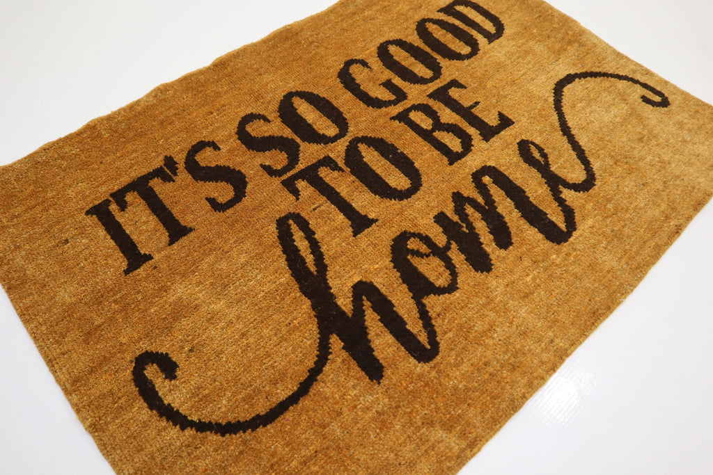 Handmade Afghan Wool Doormat Rug, 2x3 Feet, Natural Dyes, Artisan Crafted